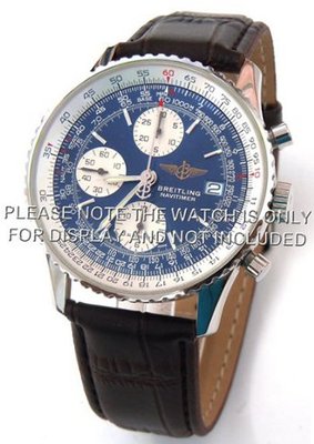 20mm Brown Crocodile Strap Fits Breitling Navitimer