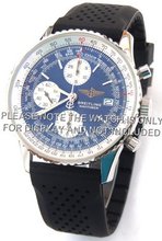 22mm Heavy Duty Silicon Rubber Divers Strap Fits Breitling Navitimer