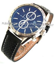 TAG Heuer Carrera Motorsport 22mm Leather Strap White Stitching