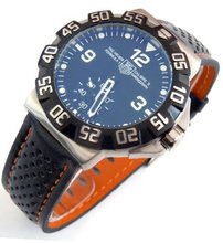 TAG Heuer F1 Motorsport 20mm Leather Strap Orange Stitching