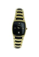 Elgin Black And Gold Stainless Steel Band Black Dial w/ Date EG450