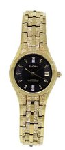Elgin Diamond EG186N Round Analog Date Gold Tone Bracelet Style