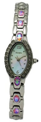 Elgin EG197ST Pink Cubic Zirconia Austrian Crystal & Earrings Set