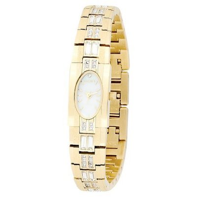 Elgin EG713 Austrian Crystal Accented Gold-Tone