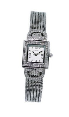 Elgin ELC057 Heirloom Silver Tone Mesh Bracelet