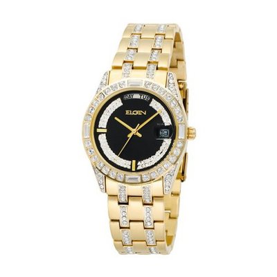 Elgin FG131 Austrian Crystal Gold-Tone Bracelet