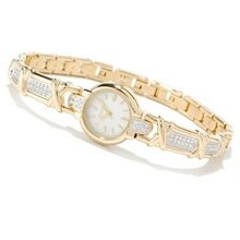Elgin Harmony Mother-of-Pearl Austrian Crystal Bracelet