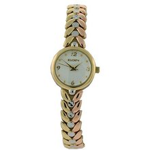 Elgin Ladies Gold Rose Tone Jewelry Bracelet EG384 SALE