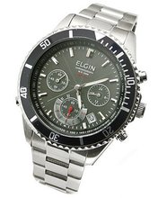 ELGIN wave solar chronograph FK1374S-BP (Japan Import)