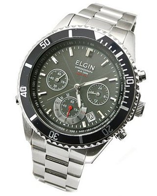 ELGIN wave solar chronograph FK1374S-BP (Japan Import)