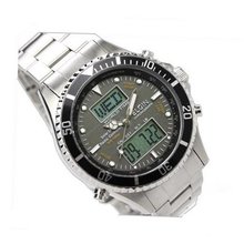 uElgin ELGIN Solar radio world time FK1349S-BP 