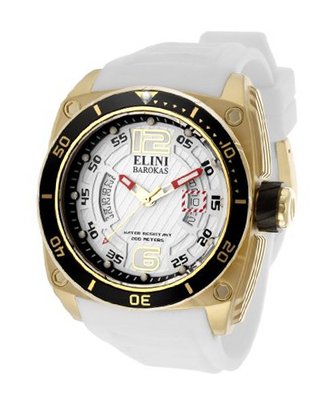 Commander White Textured Dial White Silicone