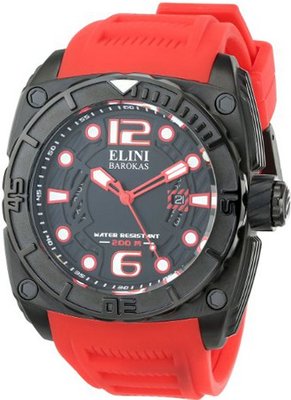 Elini Barokas 10014-BB-01-RDSA Commander Analog Display Swiss Quartz Red
