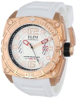 Elini Barokas 10014-RG-02S Commander Analog Display Swiss Quartz White