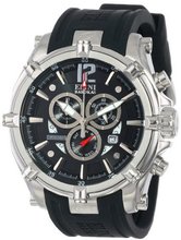Elini Barokas 10179-01 Fortitudo Chronograph Black Dial Black Silicone