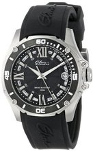 Elini Barokas 10197-01-BB Artisan Stainless Steel and Black Silicone Band