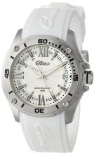 Elini Barokas 10197-02S-WHT Artisan Stainless Steel and White Silicone Band