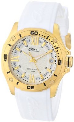 Elini Barokas 10197-YG-02S Artisan Analog Swiss-Quartz White