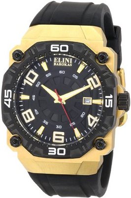 Elini Barokas 10318-YG-01-BB Comanche Analog Swiss-Quartz Black