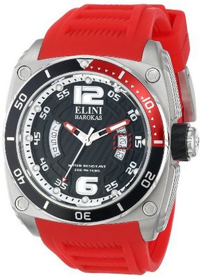 Elini Barokas ELINI-10013-01-RD Commander Analog Display Swiss Quartz Red