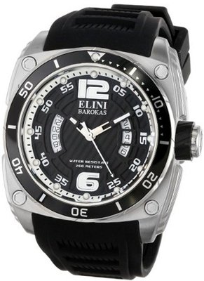 Elini Barokas Elini-10013-01BLKSA Commander Analog Display Swiss Quartz Black