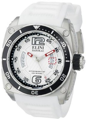 Elini Barokas ELINI-10013-02S-BB-WHT Commander Analog Display Swiss Quartz White