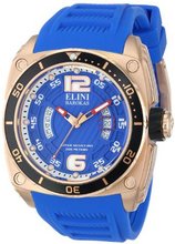 Elini Barokas ELINI-10013-RG-03-BB Commander Analog Display Swiss Quartz Blue