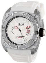 Elini Barokas Elini-10014-02S-WHT Commander Analog Display Swiss Quartz White
