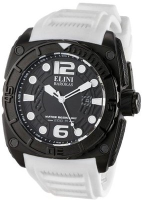 Elini Barokas Elini-10014-BB-01WSA Commander Analog Display Swiss Quartz White