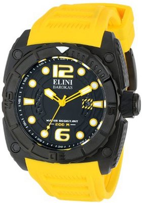 Elini Barokas ELINI-10014-BB-01YSA Commander Analog Display Swiss Quartz Black