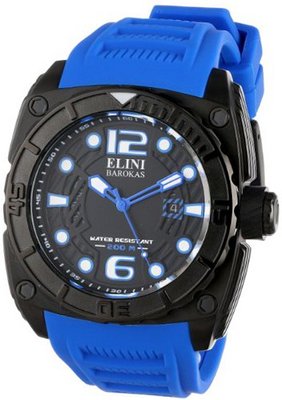 Elini Barokas ELINI-10014-BB01BLSA Commander Analog Display Swiss Quartz Blue