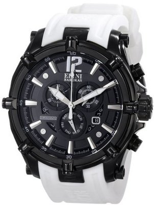 Elini Barokas ELINI-10179-BB-01-WHTS Fortitudo Analog Display Swiss Quartz White