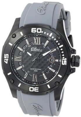 Elini Barokas ELINI-10196-BB-01GRY Artisan Analog Display Swiss Quartz Grey