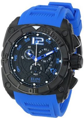 Elini Barokas ELINI-17012-BB-01-BLSA Commander Analog Display Swiss Quartz Blue