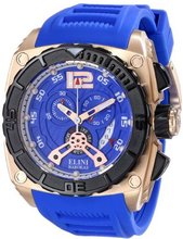 Elini Barokas ELINI-17012-RG-03 Commander Analog Display Swiss Quartz Blue