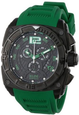 Elini Barokas ELINI-17012BB01GRNSA Commander Analog Display Swiss Quartz Green