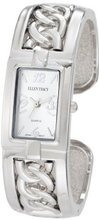 Ellen Tracy ET5005STK Silver Rope Chain Bangle