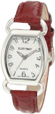 Ellen Tracy ET5010STK Dark Red Croco Strap With Tonneau Case