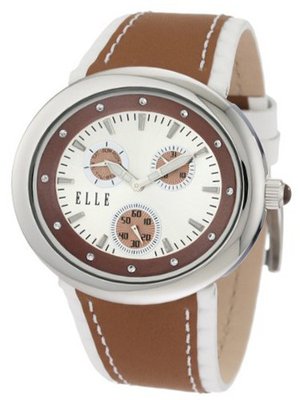 ELLETIME EL20013S04C Steel Multi-function Brown Strap