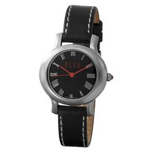 ELLETIME EL20029S02N Steel Black Dial Black Strap