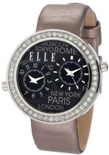 ELLETIME EL20038S01C Dual Time Brown Leather