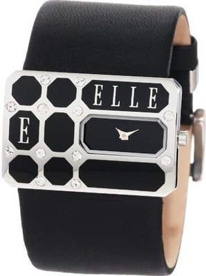 ELLETIME EL20073S01C Black Rectangular Leather