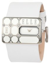 ELLETIME EL20073S03C White Rectangular Leather