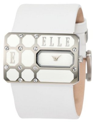 ELLETIME EL20073S03C White Rectangular Leather