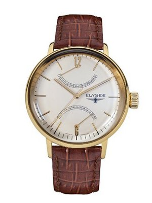 Elysee 42mm Sithon Quartz Dress with GMT and Date Sub-Dials 13271