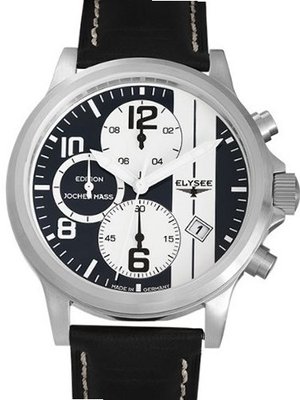 Elysee 44mm Paddock Quartz Chronograph with Stop and 12-hour Totalizer 18008