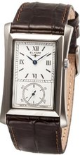Elysee Quartz with White Dial Analogue Display and Brown Leather Strap 80490