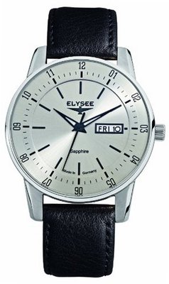 Elysee Thin 42mm Quartz Dress with Sapphire Crystal and Day-Date Window 86000
