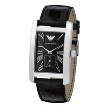 Emporio Armani AR0143 Classic Black Leather Band