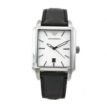 Emporio Armani AR0481 Classic Black Leather Band